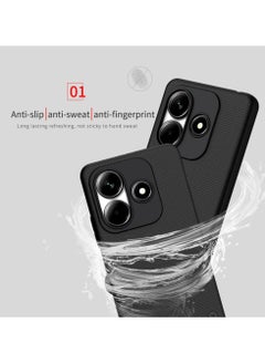 Nillkin Xiaomi Redmi Note 14 Case Cover Super Frosted Shield Pro Matte All-Round Protection Anti-scratch Slim Luxury Hard Back (PC+TPU) Cover Raised Bezel Camera Protect Cover for Redmi Note 14 Black  - Image 4