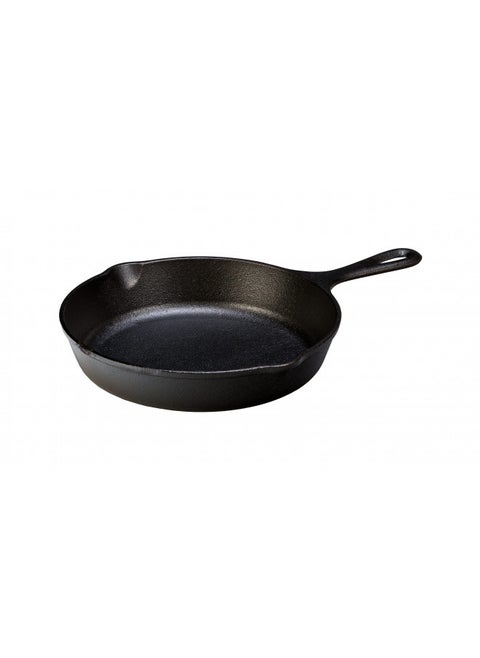 9 Inch Cast Iron Pre-seasoned Skillet Signature Teardrop Handle - Use In The Oven On The Stove On The Grill Or Over A Campfire, Black