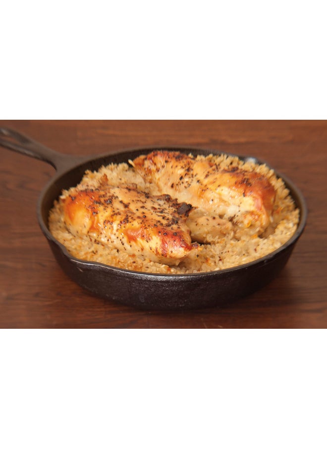 LODGE - 9 Inch Cast Iron Pre-seasoned Skillet Signature Teardrop Handle - Use In The Oven On The Stove On The Grill Or Over A Campfire, Black - Image 1