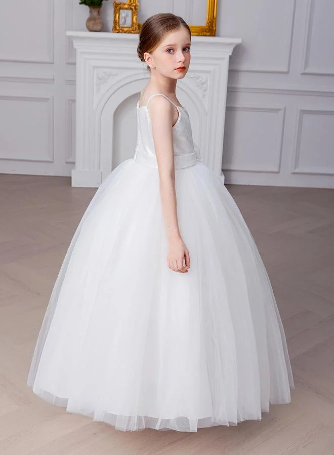 تايك تو Take Two Girl Flower Detail Sequin Maxi Party Dress