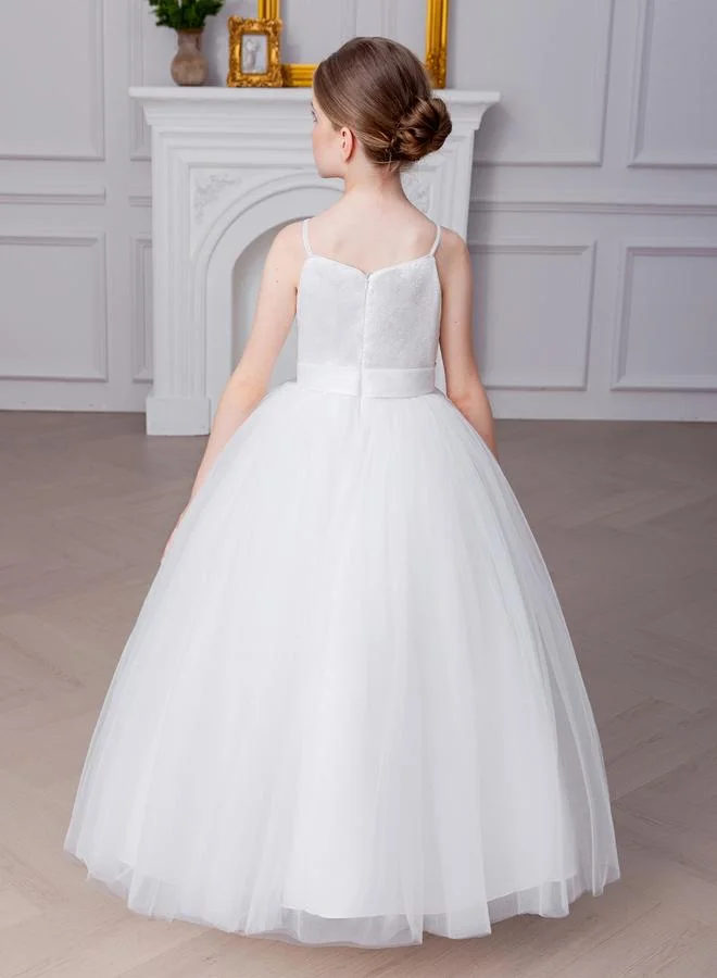 تايك تو Take Two Girl Flower Detail Sequin Maxi Party Dress