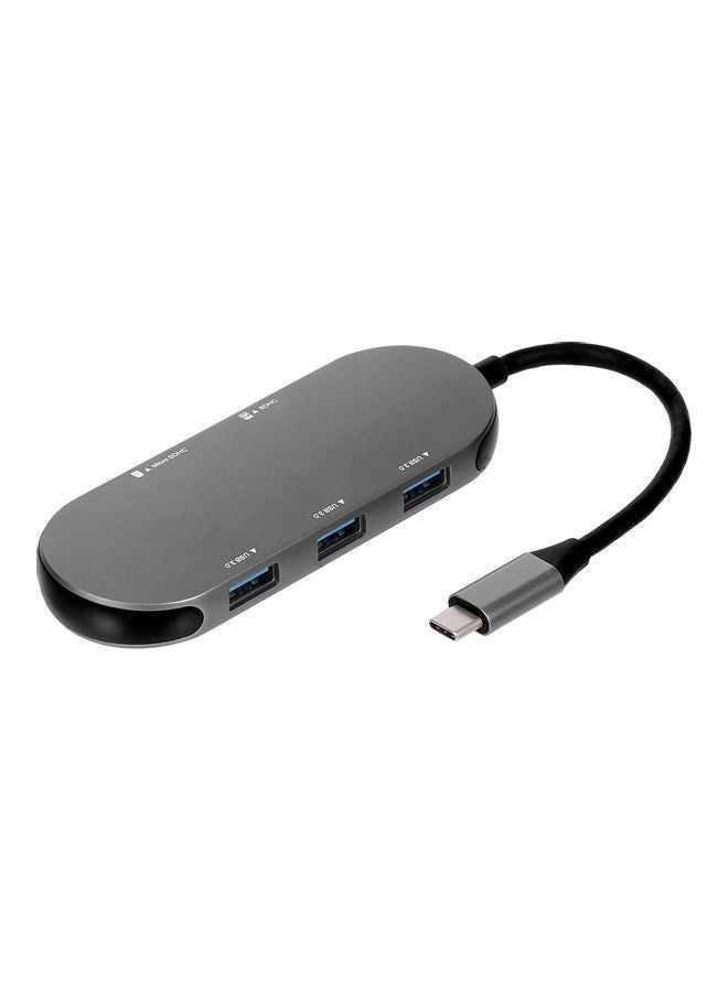 NIBEMINENT 5-In-1 Multifunctional Hub Grey  - Image 1