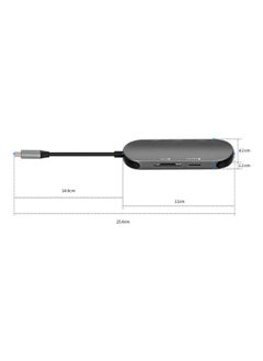 NIBEMINENT 5-In-1 Multifunctional Hub Grey  - Image 3