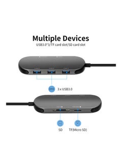 NIBEMINENT 5-In-1 Multifunctional Hub Grey  - Image 4