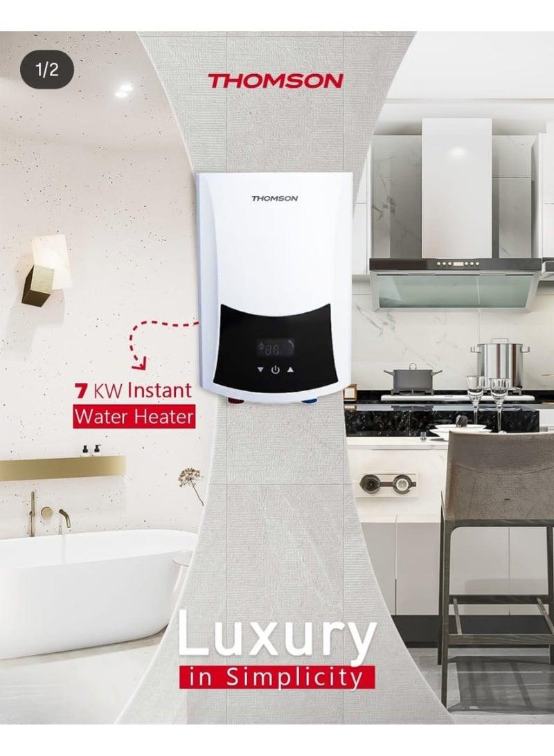 طومسون سخان فورى 7 كيلو وات ديجيتال-طومسنINS7-WH - Image 2