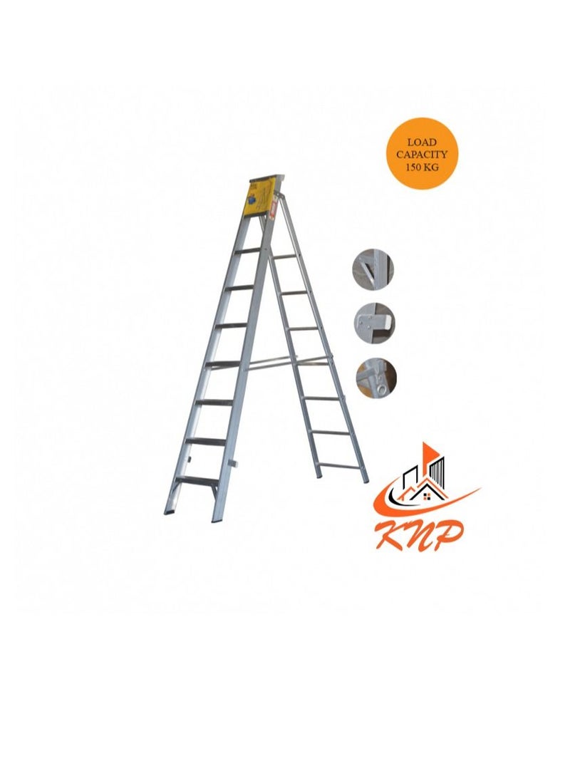 KNP KNP Heavy Duty Dual Purpose Aluminum Ladder 10 Steps  - Image 1