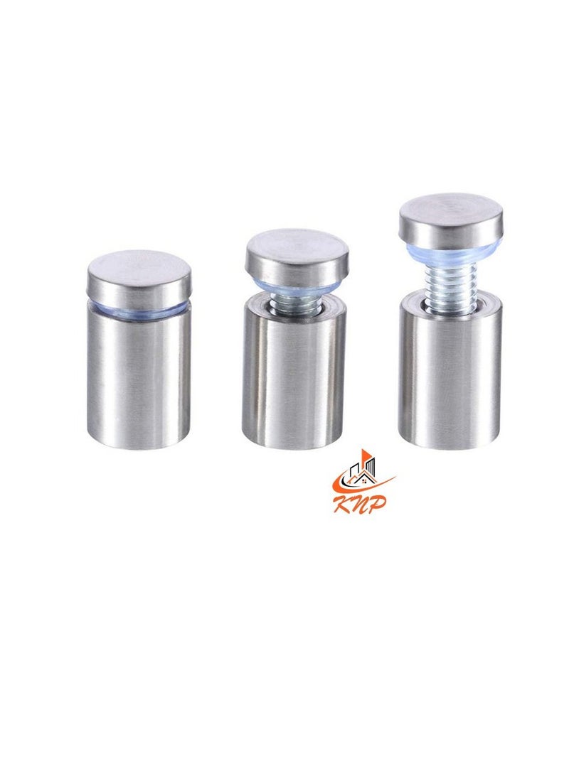 KNP Solid Glass Holding Sandoff Screw Matt Finish (1/2" X 1") - 2pcs  - Image 2
