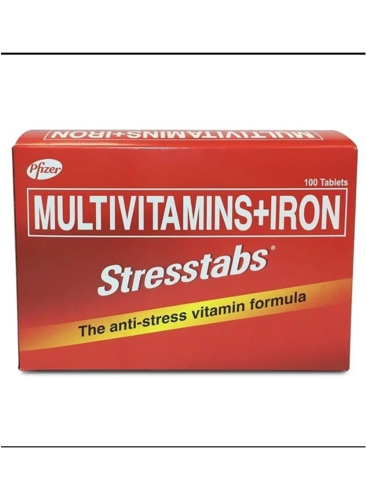 سترس تابس Stresstabs متعددة الفيتامينات وأقراص الحديد - 30 - Image 1