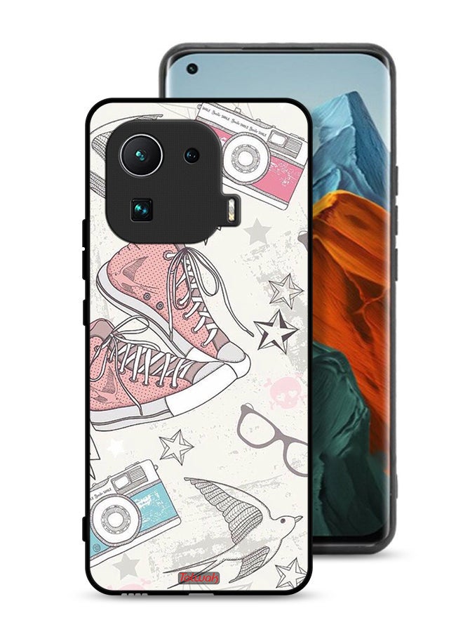 Tolwak Xiaomi Mi 11 Pro Protective Case Cover Canva Shoes And Camera Art - Image 1