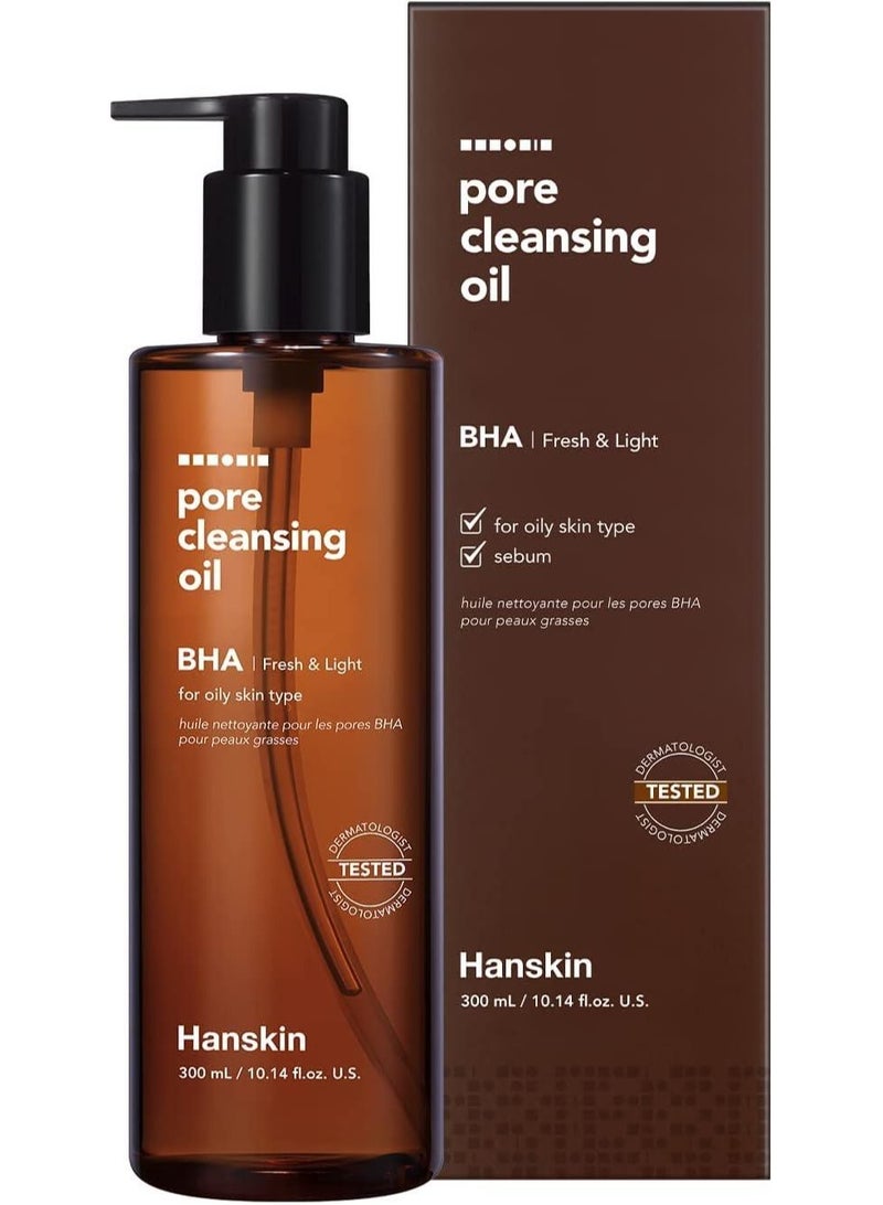 Hanskin Pore Cleansing Oil Bha Fresh & Light 300 Ml - Image 1