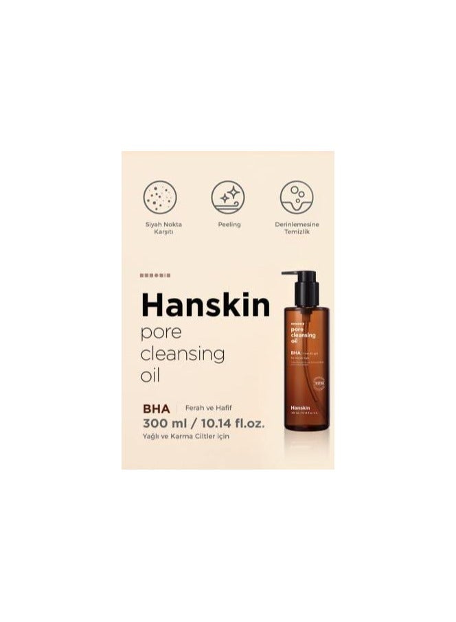 Hanskin Pore Cleansing Oil Bha Fresh & Light 300 Ml - Image 2