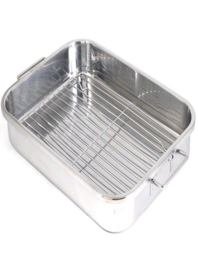 Roasting Tin Pan With Grill - Image 4