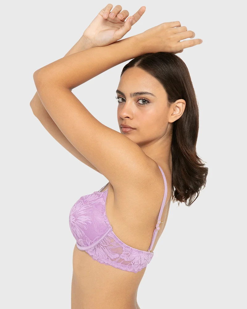 لا سينزا La Senza Double Push Up Wired Lace Bra