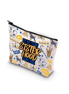WCGXKO Sorority Gifts Sorority Cosmetic Bag (FOR ME 192)  - Image 1