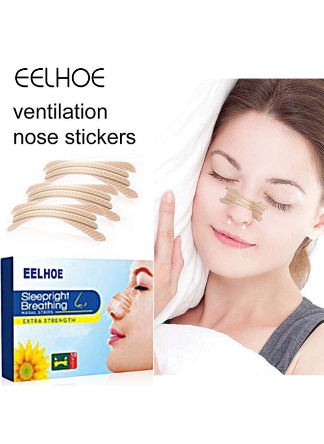 EELHOE Sleepright BreathingNasal Strips Patch to Help Stop Snoring, Snoring Solution and Instant Relief for Nasal Congestion Caused By Colds and Allergies  - Image 1