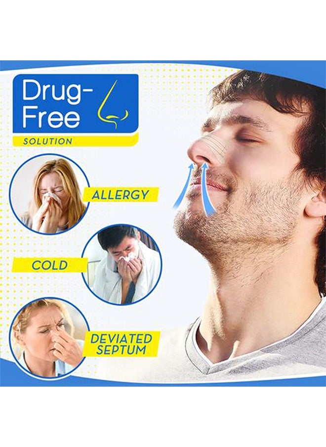 EELHOE - Sleepright BreathingNasal Strips Patch to Help Stop Snoring, Snoring Solution and Instant Relief for Nasal Congestion Caused By Colds and Allergies - Image 1