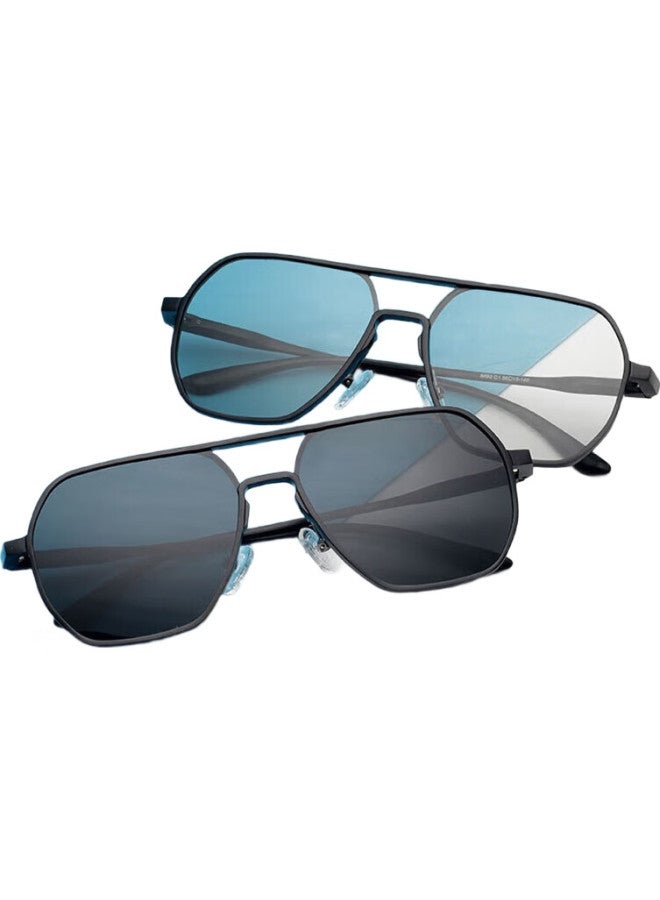 Shi Yun Shiyun Polarized Photochromic Sunglasses For Men, Driving Fishing Anti-Glare Uv Protection Black Frame With Photochromic Lenses - Image 1
