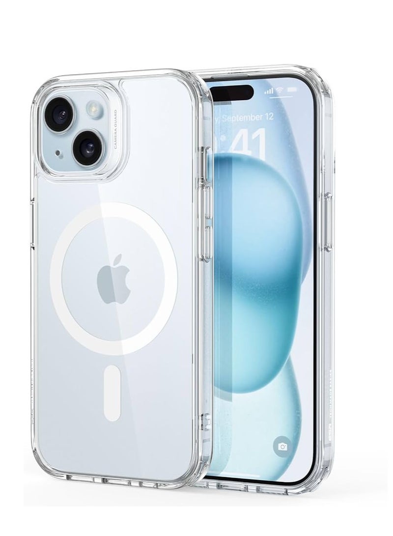 أكاليكس جراب مغناطيسي لهاتف iPhone 15 Plus، متوافق مع Magsafe، جراب شفاف أفضل حماية - Image 2