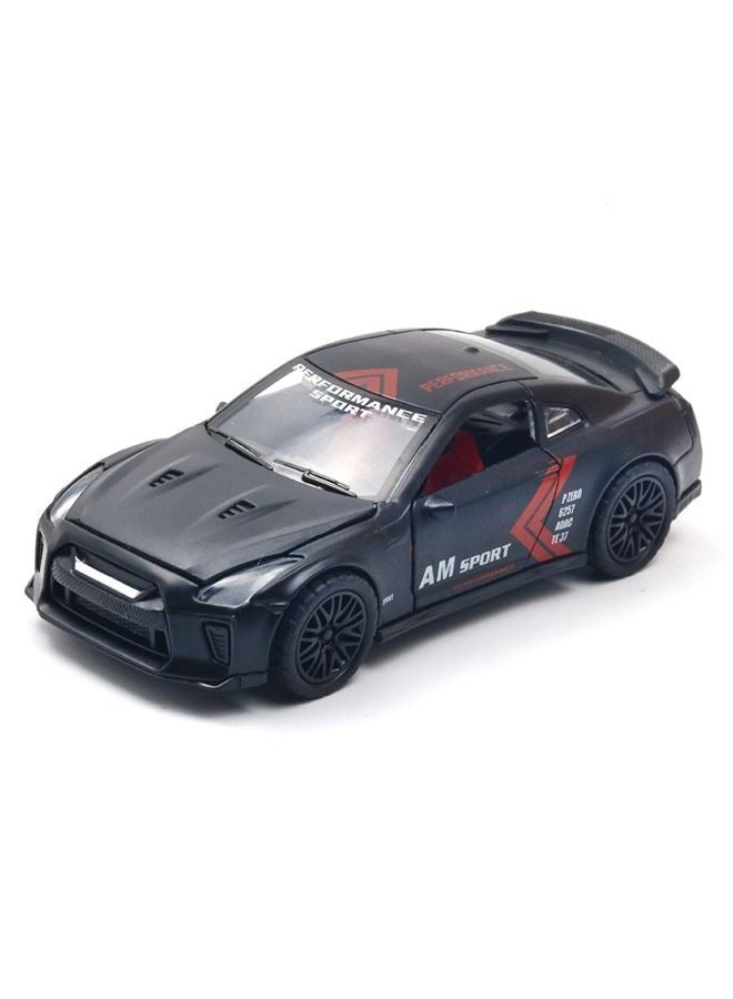 HALAMODO 1:36 Alloy Sports Car Model , Pull-Back Toy Car , Model Car for Kids Boy Girl Gift , Collectible Display ,Black - Image 2
