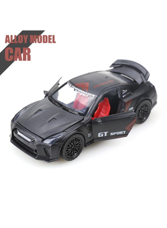 HALAMODO 1:36 Alloy Sports Car Model , Pull-Back Toy Car , Model Car for Kids Boy Girl Gift , Collectible Display ,Black - Image 3