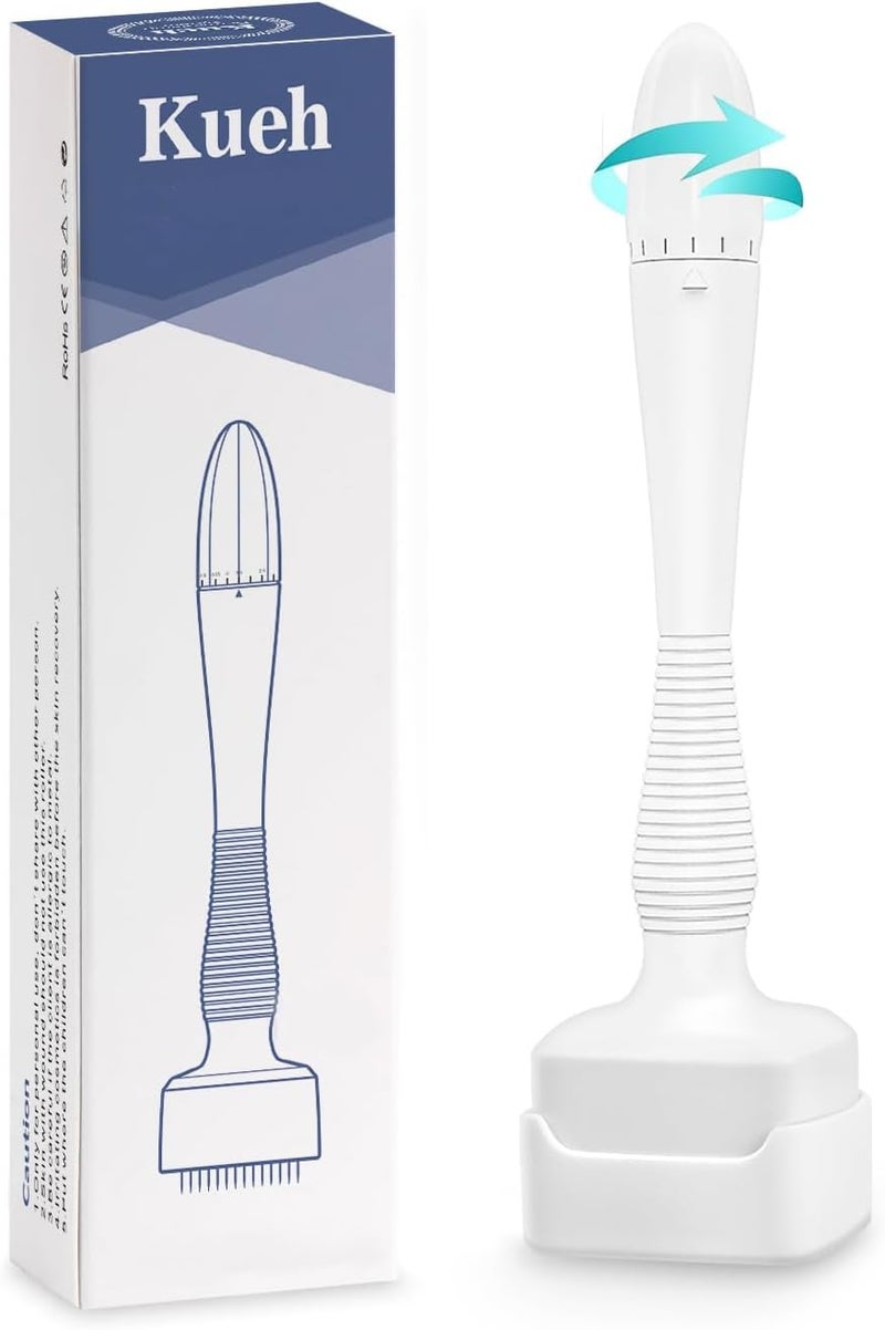 Kueh Original Derma Microneedling Beauty Tool - Professional Adjustable Amazing Beauty Skin Pen for Women Men - Derma Roller Alternative (White) - Image 1