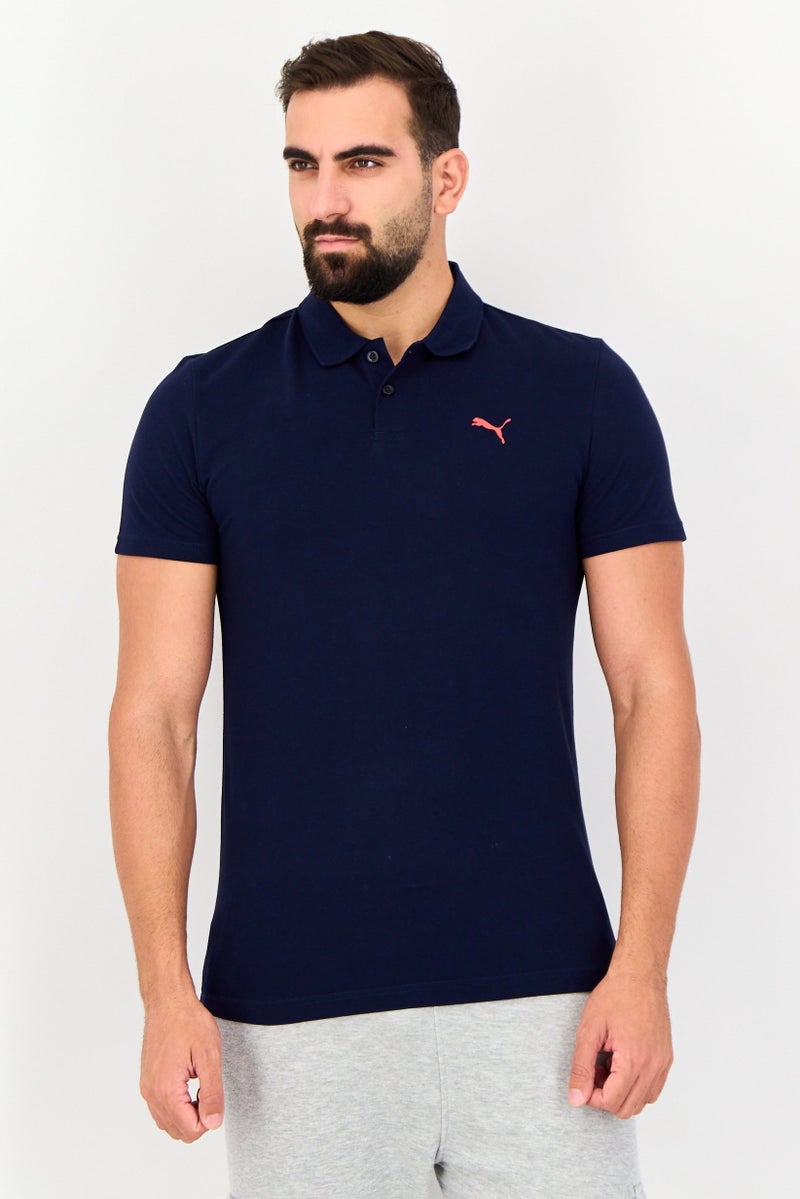PUMA Men Slim Fit Short Sleeves Outdoor Polo Shirt, Dark Navy - Image 1