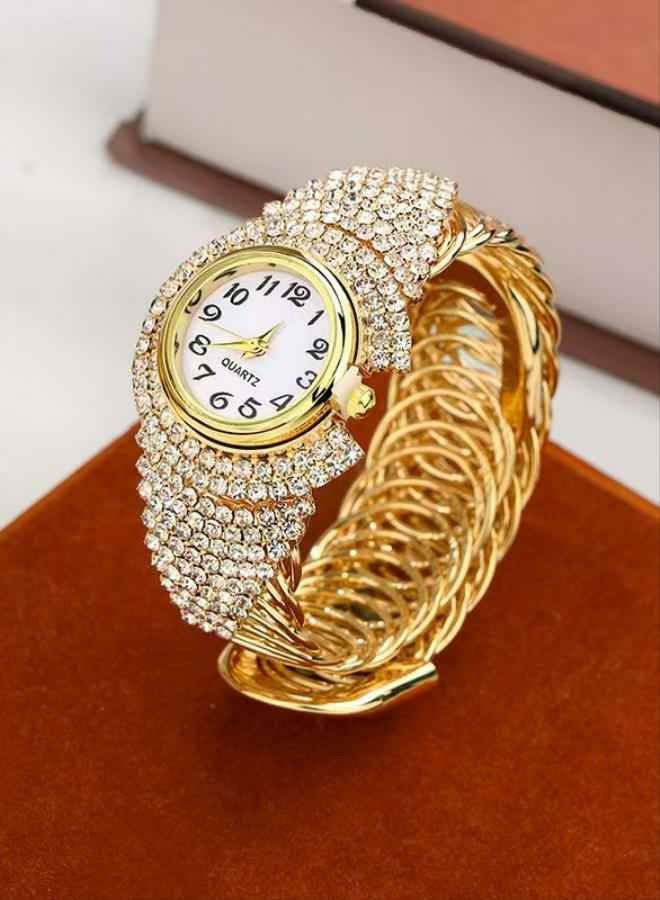 Ladies' watch, full of diamonds, fashionable women's watch, versatile, casual women's quartz watch - Image 2
