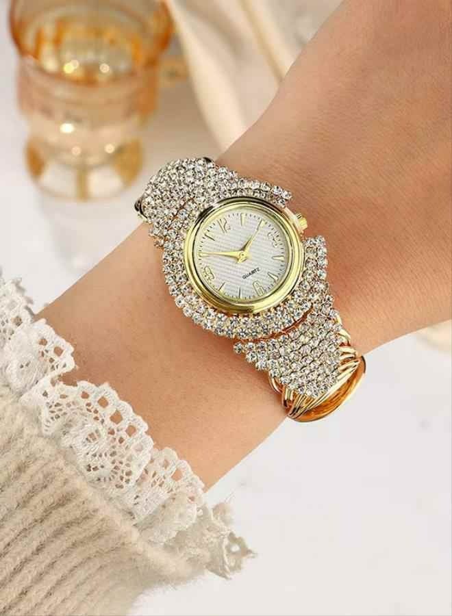 Ladies' watch, full of diamonds, fashionable women's watch, versatile, casual women's quartz watch - Image 3