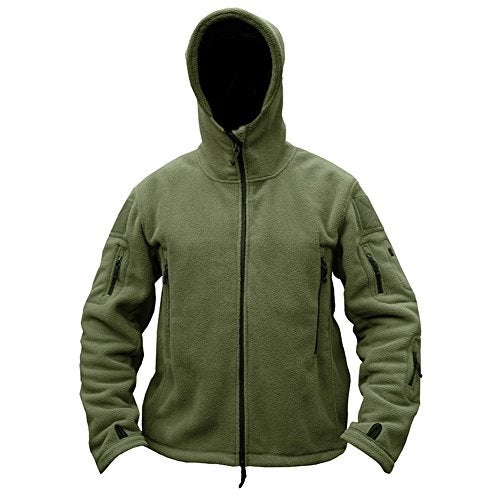 ReFire Gear Men's Warm Military Tactical Sport Fleece Hoodie Jacket (XL, Army Green) - Image 2