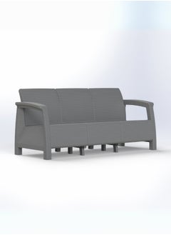 3MPlast Havana Sofa 5-Seater Set, Rattan Modern Outdoor Furniture, with Comfort cushions and Coffee table  - Image 3