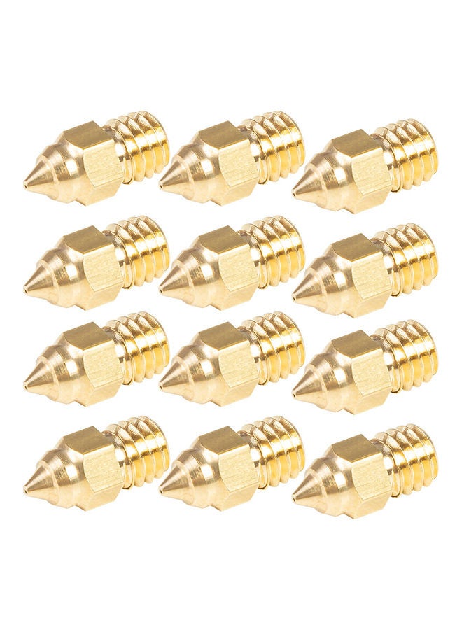 Creality 3D 12-Piece Extruder Brass Nozzle For 3D Printer - Image 2