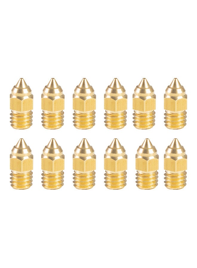 Creality 3D 12-Piece Extruder Brass Nozzle For 3D Printer - Image 1