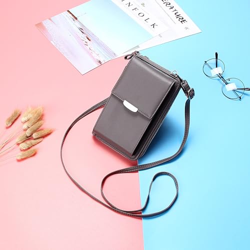 KUKOO Small Crossbody Bag Cell Phone Purse Wallet with Credit Card Slots for Women - Image 3