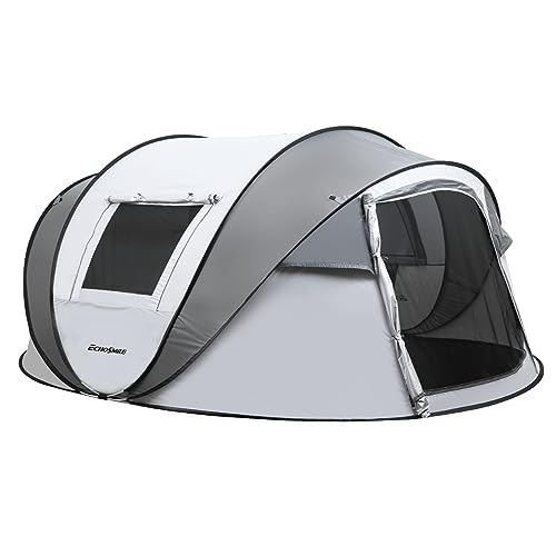 EchoSmile Instant Pop Up Camping Tent 246 Person Easy Setup Tent Water Resistant Dome Portable with Carry Bag