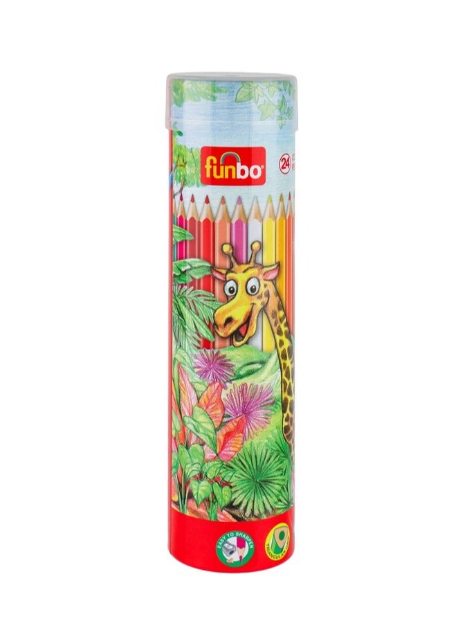 24-Piece Colour Pencils Multicolour