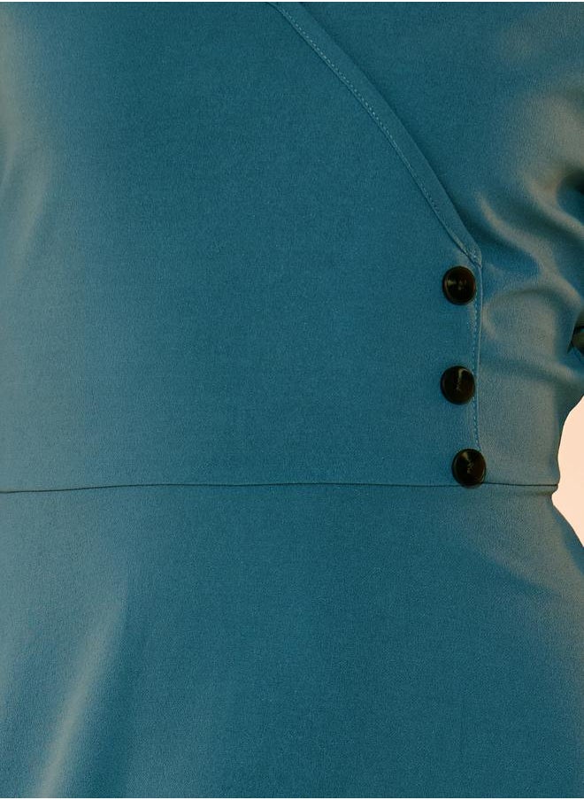Take Two Teal Midi Dress  - Image 3