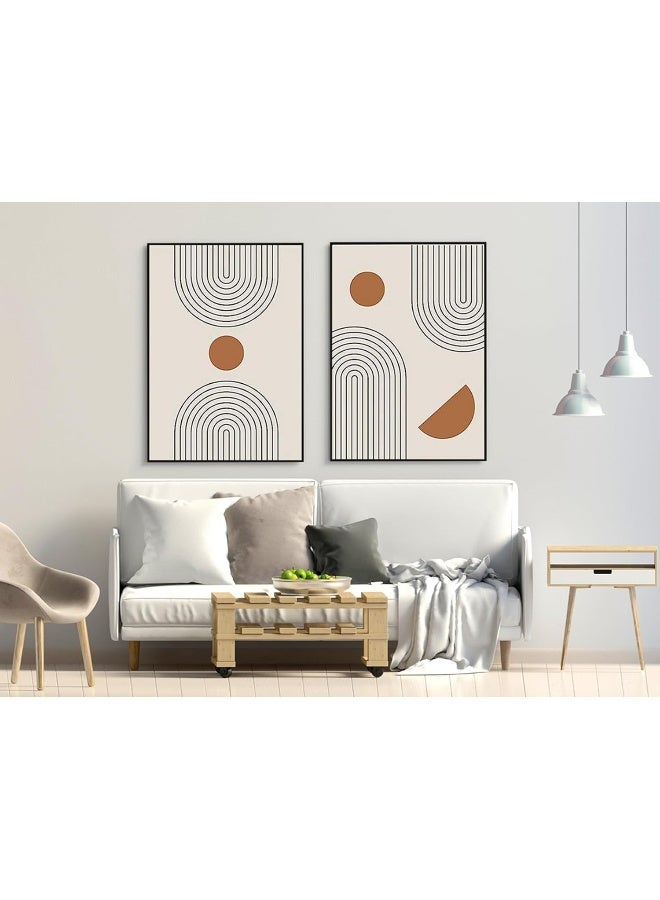 Home Trove Hmdkhi Modern Geometric Line Picture, Abstract Picture Set, Living Room, Bedroom, Poster Wallpaper Art Decoration, Frameless (Wall Picture-6.20 X 30 Cm X 3) - Image 5