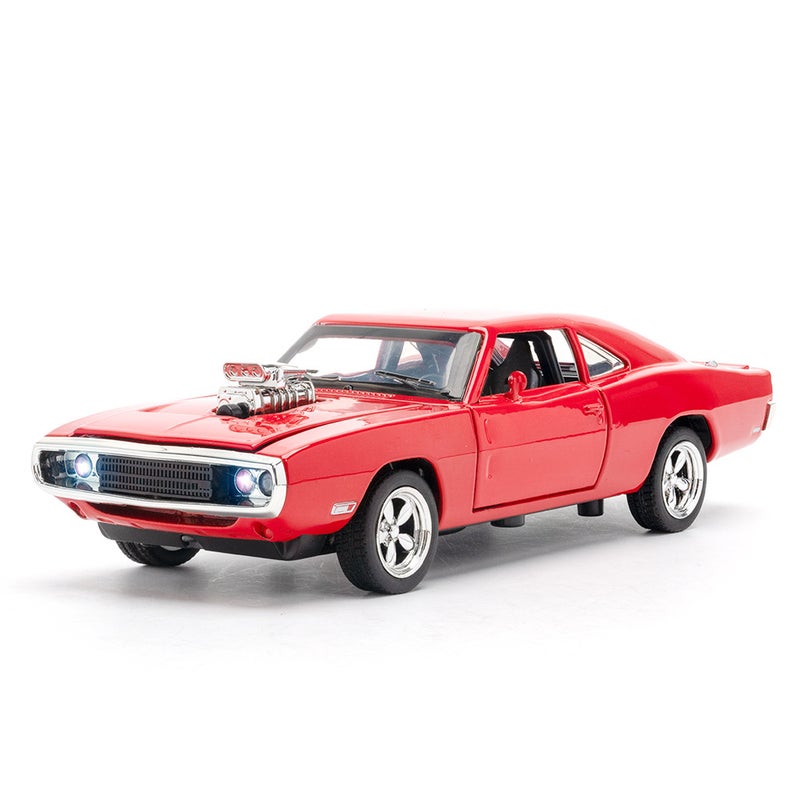 Dodge Charger Muscle Car Model 1:32 Alloy Toy Red Red