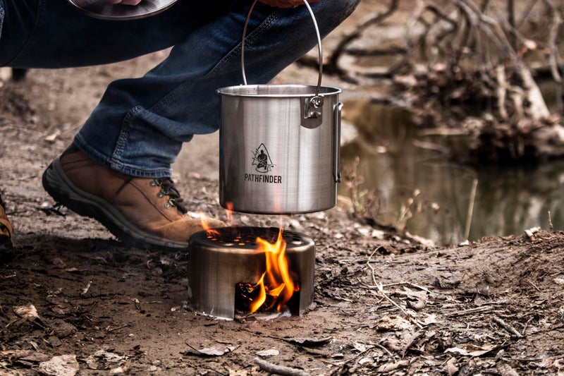 The Pathfinder School Stainless Steel Pot and Pan Stove - Image 5