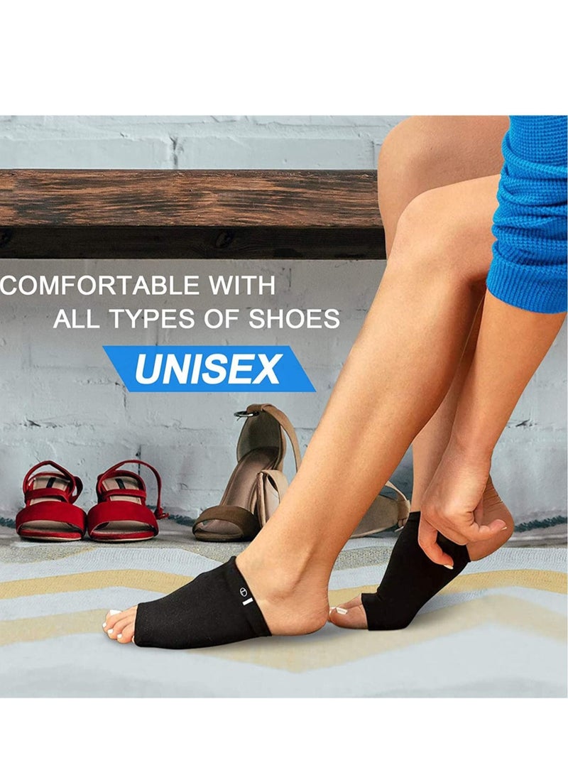 SYOSI Compression Arch Support Sleeves, Plantar Fasciitis Socks, Cushioned Arch Support Braces Gel Pads for Flat Foot Pain, Relief Plantar Fasciitis Heel Spurs, Ankle Injuries 1Pairs  - Image 3