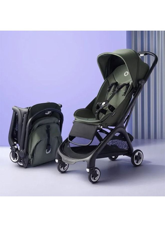 Bugaboo - Butterfly Ultra Compact Travel Pram, Small And Lightweight, One - Handed Foldable And Easy To Steer, Ergonomic City For Babies From 6 Months , With Lots of Storage Space, Midnight Black - Image 1
