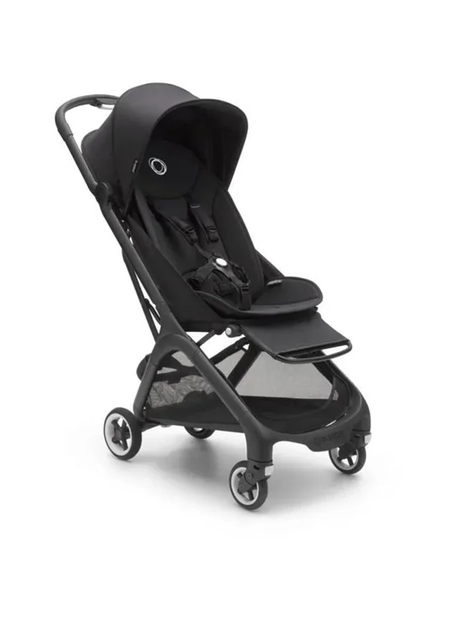 Bugaboo Butterfly Ultra Compact Travel Pram, Small And Lightweight, One - Handed Foldable And Easy To Steer, Ergonomic City For Babies From 6 Months , With Lots of Storage Space, Midnight Black