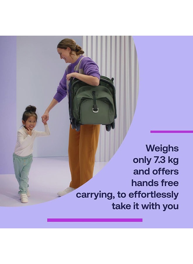 Bugaboo - Butterfly Ultra Compact Travel Pram, Small And Lightweight, One - Handed Foldable And Easy To Steer, Ergonomic City For Babies From 6 Months , With Lots of Storage Space, Midnight Black - Image 1