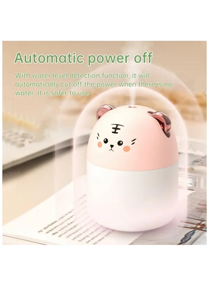 QSHOP - 250ml Mini USB Tank Air Freshener Humidifier Aroma Diffuser Essential Oil Diffuser Aroma Essential Oil Diffuser with Assorted Colors LED Light for Car Office Home - Image 1