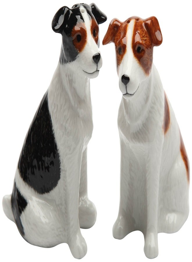 Cg Cosmos Gifts Ceramic Jack Russell Salt and Pepper Set, 3-3/8-Inch - Image 2