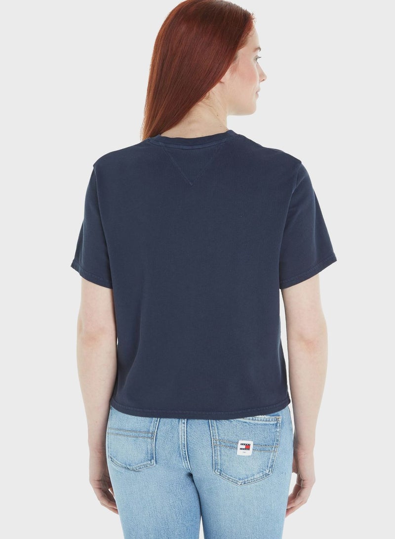 TOMMY JEANS Crew Neck Printed T-Shirt - Image 2