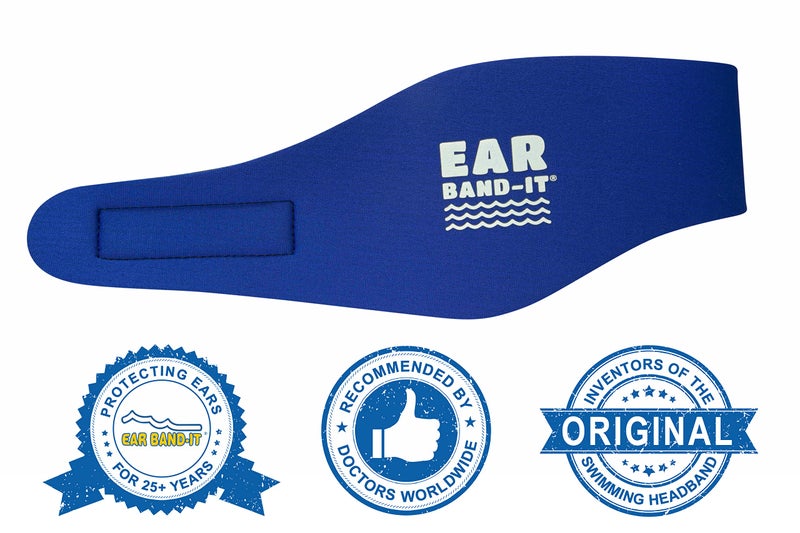 Ear Band-It رباط رأس للسباحة من إير باند-إت - اخترعه طبيب - لتثبيت سدادات الأذن - الرباط الأصلي للسباحين - موصى به من قبل الأطباء - لتأمين سدادات الأذن - Image 3