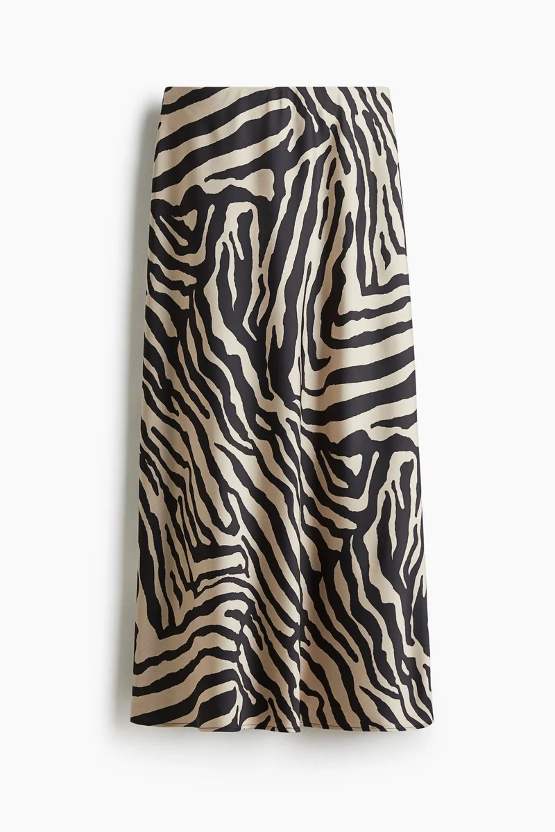 H&M Satin maxi skirt