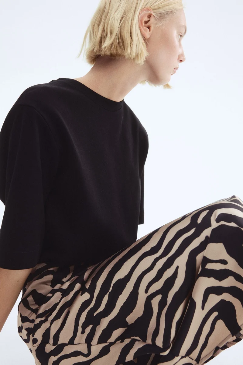 H&M Satin maxi skirt