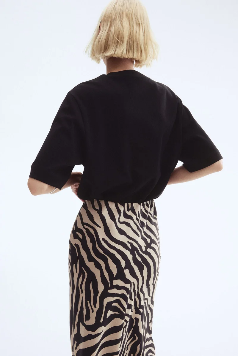 H&M Satin maxi skirt